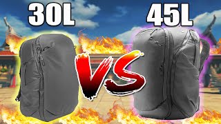 Peak Design 45L Travel Backpack vs Peak Design 30L Travel Backpack [upl. by Adnohsirk]