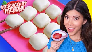 I tried Squishy Strawberry Milk Mochi [upl. by Hilaire]