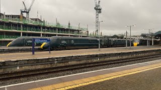 Trains At Bristol Temple Meads 10042024  IETs Voyagers Sprinters [upl. by Ahsienaj]