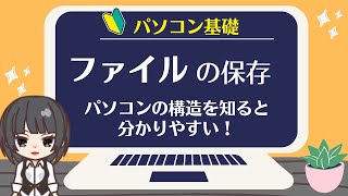 【パソコン基礎・ファイルの保存方法】ファイルとフォルダについての説明もします。 [upl. by Nnylatsirk]