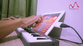 Beat Making  iPad GarageBand amp MAudio Keystation Mini 32 [upl. by Gney736]