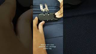 How to change your passcode for a skybags trolley bag [upl. by Oninrutas357]