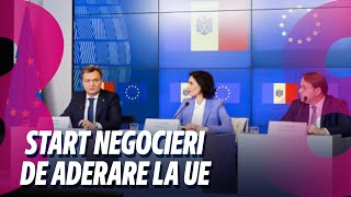 Știri Start negocieri de aderare la UE Un nou tip de fraudă 26062024 [upl. by Cyrille661]