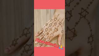 new star ⭐ mehandi design  star mehndi design easy and simple  mehndi art [upl. by Walton]