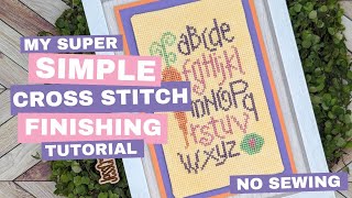 FlossTube Extra Super Simple Cross Stitch Finishing [upl. by Foy]