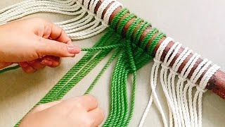 Macrame Simple Wall Hanging Design  Macrame Design 2024 Macramé [upl. by Ehcnalb]