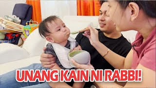 UNANG KAIN NI BABY RABBI NAGUSTUHAN NYA ANG LASA  Jacq Tapia [upl. by Marek]