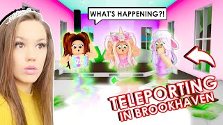 We Found A SECRET TELEPORTER in BROOKHAVEN with CUTIE AND IAMSANNA Roblox Roleplay [upl. by Skricki]