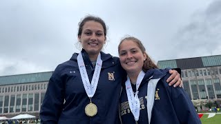 Navy sweeps top two spots in womens javelin [upl. by Leahciam578]