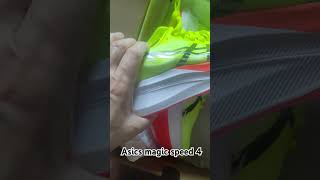 Quick Unboxing of the New Asics MagicSpeed 4 Top Speed and Cushioning [upl. by Iveson]