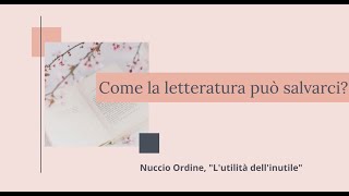 Nuccio Ordine quotLutilità dellinutilequot [upl. by Rexanna]