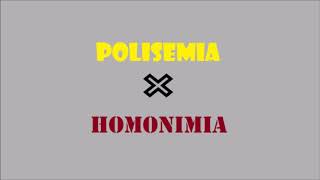 POLISEMIA Y HOMONIMIA  Explicación y Diferencias [upl. by Ahsrat686]