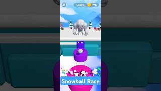 Snowball Race 3d Level 2 gamingshorts shorts ytshorts [upl. by Nelac]