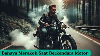 Bahaya Merokok Saat Berkendara Motor [upl. by Rovert]