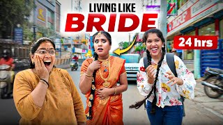 🔥Akka Became BRIDE😱 for 24 hrs  😂FUN Overloaded Challenge😜  Ammu Times [upl. by Adnamal500]