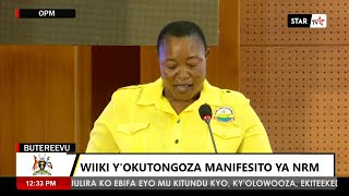 LIVE  OKUTONGOZA NRM MANIFESTO WIIKI  THURSDAY 151124 [upl. by Naj]