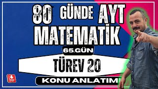 🟥 TÜREV 20 ✅ Ekstremum Noktaları 80 Günde AYT Matematik  AYT Matematik Kampı [upl. by Brittney]