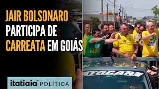 BOLSONARO PARTICIPA DE CARREATA EM ANÁPOLIS INTERIOR DE GOIÁS [upl. by Yelwar]