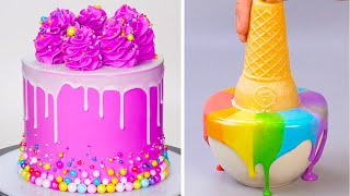 Perfect and Easy Cake Recipes  The Most Wonderful Colorful Cake Decorating Ideas [upl. by Yznil999]