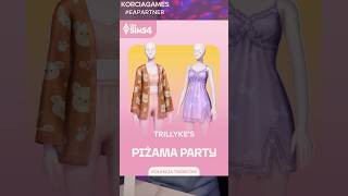 Piżama Party Kolekcja The Sims 4 sims4 eapartner thesims4 [upl. by Leelahk]