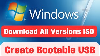 How to Download Windows 7 ISO File with All Versions Create Windows 7 Multi Edition ISO USB [upl. by Ahsenyl464]