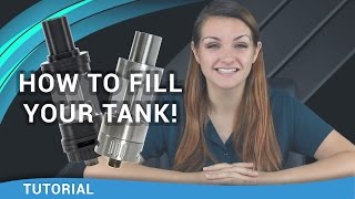 Beginner Vaper Tutorial How to Fill a Vape Tank  ecsupplyinccom [upl. by Pacificas]