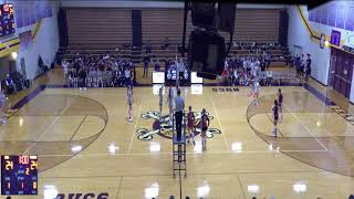 Belvidere High vs Belvidere North High School Girls JV Volleyball [upl. by Ahsekim729]