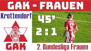 GAK 1902 Frauen ⚽️ Wildcats Krottendorf Tore und schnelles Spiel [upl. by Adneral]