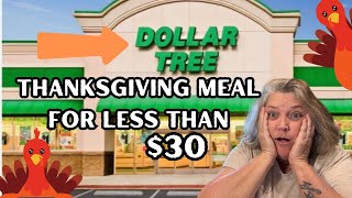 Dollar Tree Thanksgiving Meal for less than 30 feeds 6 [upl. by Supmart]