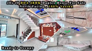 BDA North Facing 4 BHK Triplex house for sale in Bangalore  Direct Owner  👌Interior design 👌😍 [upl. by Elnora]