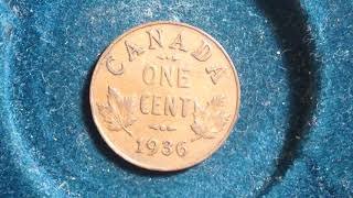 1936 Dot Canadian quotDotquot Cent Worth 25 Million Times Face Value [upl. by Nalehp]