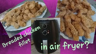 Air Fryer breaded chicken fillet  Simply Jessina [upl. by Cirdla]