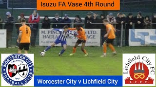 Worcester City v Lichfield City  Isuzu FA Vase 4th Round [upl. by Ryder]