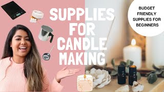 Must Have Supplies For Candle Making  Free Shopping List [upl. by Rosel862]