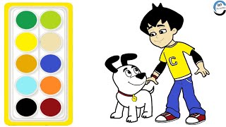 Easy drawing of Chimpoo simpoo  Cartoon Drawing  Chuchu Tv Drawing [upl. by Schramke]