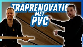 Traprenovatie  Trap Bekleden Met PVC [upl. by Clynes357]