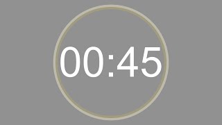 45 SECONDS  4K  COUNTDOWN IN REVERSE  SECOND TIMER [upl. by Clippard]