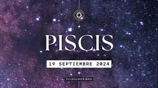 Horóscopo Diario  Piscis  19 de Septiembre 2024 [upl. by Yuille]