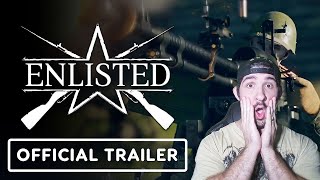 Ninja Reacts to Enlisted Official Trailer 2024 [upl. by Johppa162]