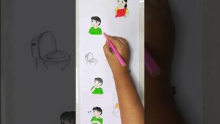 Bengali moms and ghost👻in paper folding art🩷cartooncomedyshortsartforyoubtsfunnydrawinglike [upl. by Zacharias]