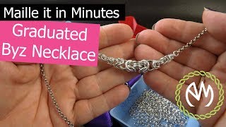 Maille It In Minutes  Graduating Byz Necklace [upl. by Gigi]