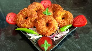 ॥दो कच्चे आलू और एक कप चुड़ापोहा से बना बेहतरीन नमकीन डोनट॥How To Make Super Namkeen Doughnut 😋॥ [upl. by Kendyl]