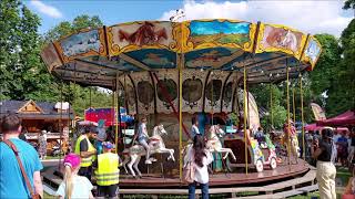 Nostalgisches Pferdekarussell  Biebel  Wiesbadener Wilhelmstraßenfest 2024 Offride [upl. by Arym]