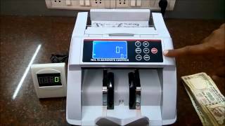 CURRENCY COUNTER with FAKE NOTE DETECTIONMoneyCashNote Counting Machine [upl. by Icul]