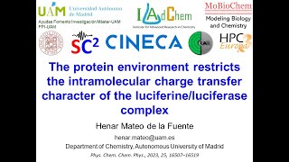 The protein environment restricts the intramolecular charge transfer of luciferineluciferase [upl. by Kalfas855]