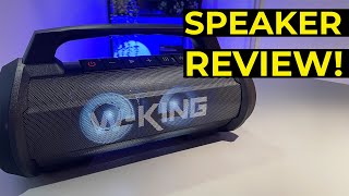 WKING D10 Portable Bluetooth Speaker Review [upl. by Fe191]