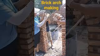 Brick arch makingtech civil engineer archery brickdoor [upl. by Sulakcin895]