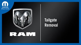 Tailgate Removal  How To  2023 Ram 1500 DT [upl. by Anaihk]