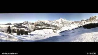 Massif des Aravis Le grand Bornand webcam time lapse 20102011 [upl. by Lee]