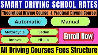 Smart Driving School Rates Philippines  Motorcycle Course  Automatic amp Manual Driving [upl. by Chor]